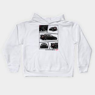 Impreza WRX STI Hawkeye Grey, JDM Car Kids Hoodie